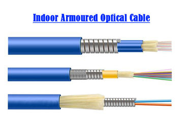 1 ~ 24-rdzeniowy zbrojony kabel światłowodowy jednomodowy Pokój komputerowy 0.9 Tube SOS Indoor